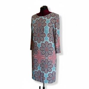 Floral Patterned Dress - Multicolor